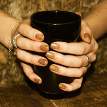 Load image into Gallery viewer, 107  Her Majesty  4.5G
DESCRIPTION
Solid sparkly gold glitter
Colour Catalogue 
 Product Guide 
Please refer to your colour sticks for the closest reflection of colour. 
 Ingredient Lis