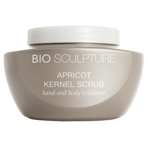 Apricot Kernel ScrubHand and Body Exfoliator
A Light abrasive scrub that gently exfoliates, smooths, and moisturizes the skin.
The BIO SCULPTURE Apricot Kernel Scrub is a gentle exfolia