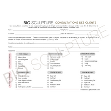 Load image into Gallery viewer, BIOSCULPTURE Client Consultation Cards (24)