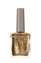 Load image into Gallery viewer, Gemini 14ml Nourishing Polish No. 107 Her Majesty
DESCRIPTION
Solid sparkly gold glitter
Paillette Or Scintillant Solide
Colour Catalogue Catalogue de Couleur

Please refer to your colour sticks for the closest ref