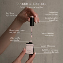 Load image into Gallery viewer, BIO SCULPTURE Colour Builder Gel with text highlighting features on a neutral background