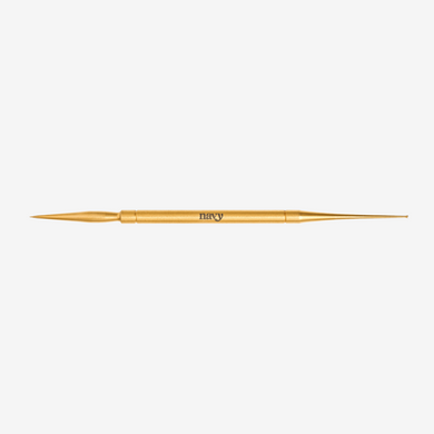 Gold detailing tool with 'Navy' branding on a white background