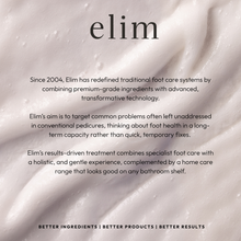 Charger l'image dans la galerie, Text about Elim foot care products on a textured background