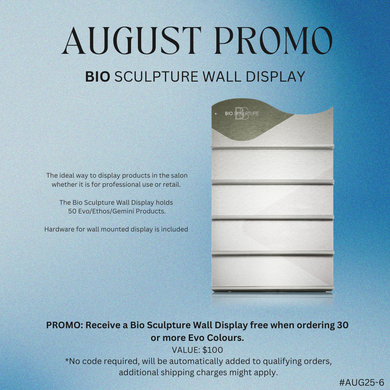 Bio Sculpture Wall Display - 50 Unit - August Promo