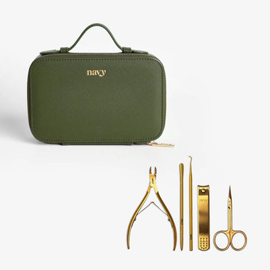 Navy Essential Home Nail Kit with Case