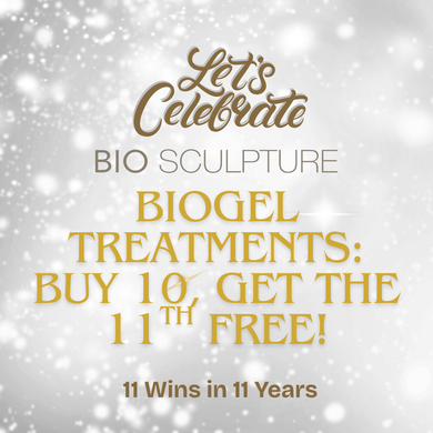 LET'S CELEBRATE! BIOGEL TREATMENTS BUY 10, GET THE 11TH FREE!