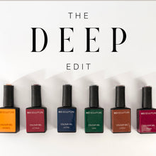 Charger l'image dans la galerie, Row of nail polish bottles with 'The Deep Edit' text on a white background