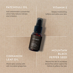 VITAMAN Shave & Beard Oil 500ml
