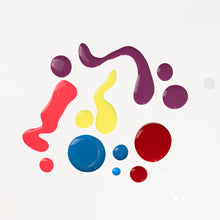 Load image into Gallery viewer, Colorful abstract paint splashes on a white background