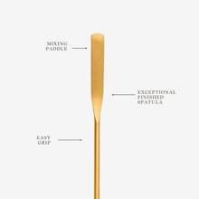 Charger l&#39;image dans la galerie, Gold spatula with text labels on a white background