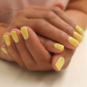 Gemini 14ml Nourishing Polish No. 248 Tropical Sunray
DESCRIPTION
Beautiful pastel yellow
Jaune Pastel
Colour Catalogue Catalogue de Couleur

Please refer to your colour sticks for the closest reflection of colour. 
 S