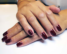 Load image into Gallery viewer, Gemini 14ml Nourishing Polish No. 24 Port Wine
DESCRIPTION
Deep red wine
Profond Vin Rouge
Colour Catalogue Catalogue de Couleur

Please refer to your colour sticks for the closest reflection of colour. 
 SVP ré