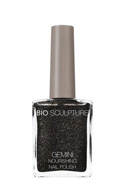 Gemini 14ml Nourishing Polish No. 252 Starlit Cobblestone
DESCRIPTION
Solid glittery black
Noir pailleté solide
Colour Catalogue Catalogue de Couleur

Please refer to your colour sticks for the closest reflection of colour