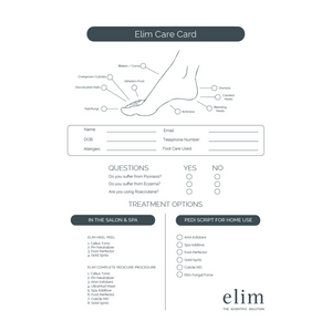 ELIM PEDI CARE CARD BOOK