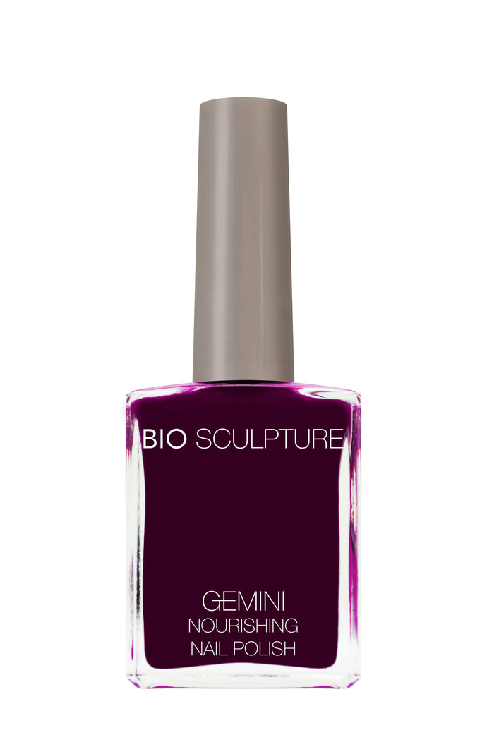 Gemini 14ml Nourishing Polish No. 112 On the Dark Side
DESCRIPTION
Dark plum purple with brown undertones
Mauve prune profond avec nuance brun
Colour Catalogue Catalogue de Couleur

Please refer to your colour sticks fo