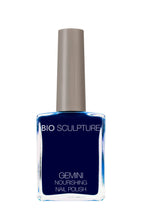 Load image into Gallery viewer, Gemini 14ml Nourishing Polish No. 131 Duke
DESCRIPTION
Sheer ink blue
Bleu encre transparent
Colour Catalogue Catalogue de Couleur

Please refer to your colour sticks for the closest reflection of colour. 
 