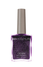 Load image into Gallery viewer, Gemini 14ml Nourishing Polish No. 233 Flirty
DESCRIPTION
Flirty glittery violet
Violet paillette
Colour Catalogue Catalogue de Couleur

Please refer to your colour sticks for the closest reflection of colour. 