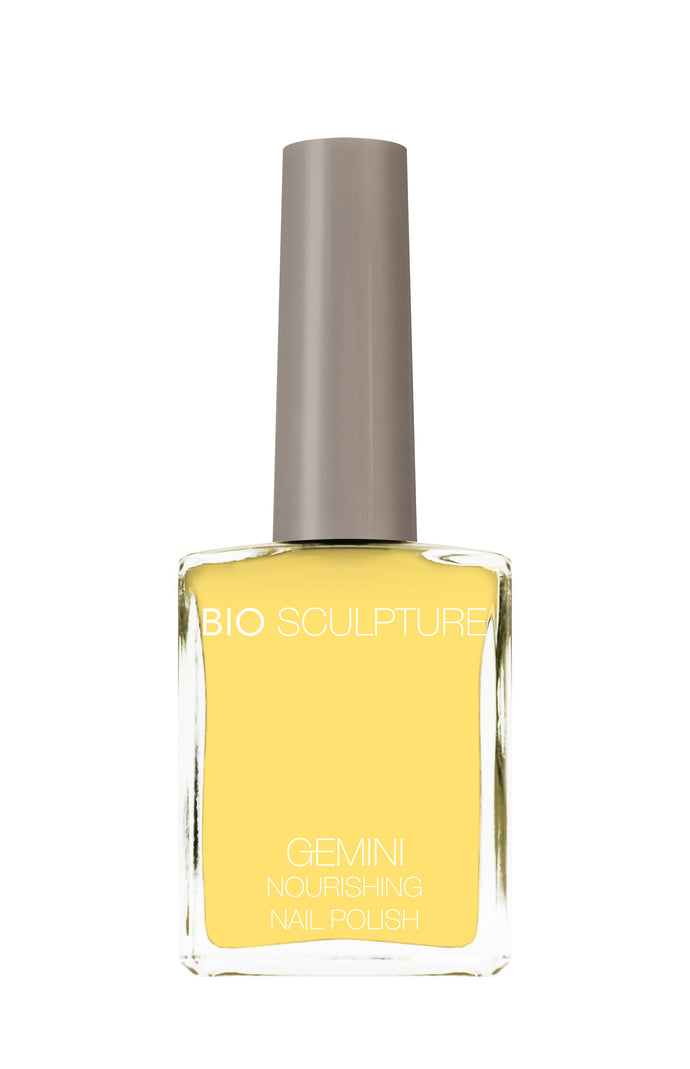 Gemini 14ml Nourishing Polish No. 248 Tropical Sunray
DESCRIPTION
Beautiful pastel yellow
Jaune Pastel
Colour Catalogue Catalogue de Couleur

Please refer to your colour sticks for the closest reflection of colour. 
 S