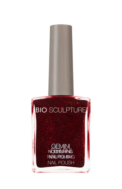 Gemini 14ml Nourishing Polish No. 63 Moulin Rouge
DESCRIPTION
Deep cherry red mixed with fine gold glitter
Rouge Cerise profond mélanger avec un paillette fine or 
Colour Catalogue Catalogue de Couleur

Please refe