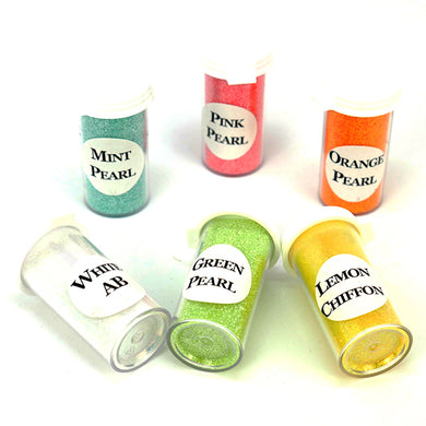 Lot de 6 paillettes bio pastel